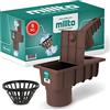 Millto™ Pozzetto per Pluviale 110 mm | Scarico Verticale Filtro per Tubo di Acqua Piovana Scatola Grondaia Cassetta Pioggia Polipropilene