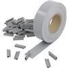 STI Fascia frangivista in PVC 4.6cm x 50mt Grigio +100clips Rete Recinzione Oscurante Privacy Giardino UV Resistant