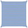 vidaXL Telo Ombra Blu e Bianco 4 x 4 m HDPE, Tenda da giardino e terrazzo, vela ombreggiante moderna, copertura traspirante, protezione UV, impermeabile