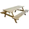 VERDELOOK | PIC Nic, Tavolo con panche in Legno impregnato 180x120x70 cm
