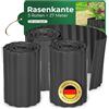 Novatool Bordo per prato, in plastica, altezza 20 cm, 3 x 9 m, colore antracite, per tagliaerba e aiuole