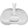 Sicignano Casalinghi Ingrosso Casalinghi Sicignano | Base Grande per Ombrellone da Riempire, Plastica, con Tubo, capacità 14 Litri, Resistente, Compatibile con Tubo da 33 a 48 mm (2, Bianco)