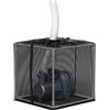 Awvlvwa Sacchetto filtro per pompa per laghetto - Scatola a cubo anti-intasamento con cinghie regolabili, grande borsa a pompa nera per filtri per laghetti d'acqua all'aperto (25,4 cm x 1 confezione)