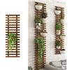 XLHWJCP Griglia Resistente Naturale Legno,Fioriera Grigliato Legno da Giardino Vaso per Piante Rampicanti,per Sostegno a Muro Fiori e Piante Fioriere Sospese Decorazione Murale Terrazza (90x29cm/35.4x11.4in)