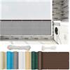 NINGBAI Frangivisto Balcone per Protezione 80 x 300 cm Telo Privacy Balcone Rivestimento per Balcone Protezione Solare, Facile Installazione per Ringhiera Protezione Balcone, Grigio