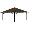freigarten.de fregarten.de, tetto di ricambio per gazebo, 3 x 3 m, impermeabile, materiale: PVC Panama Soft 370 g/m² extra forte, modello 3 (marrone)