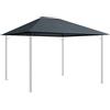 QUICK STAR Tetto di ricambio per gazebo da giardino, 250 g, 3 x 4 m, grigio anticato, rivestimento di ricambio