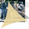 SSFMSF Tende da Sole Rete Ombreggiante 1.5x1.5x1.5m, Triangolo Telo Ombra con Protezione UV 90%, Tessuto HDPE Resistente al Vento e Traspirante, per Giardino, Terrazza, Balcone - Giallo