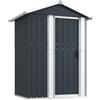 vidaXL Capanno da Giardino Antracite 126x97,5x177cm in Acciaio Zincato