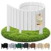 Floranica Bordura per Giardino in legno 20 x 100 cm Bianco Bordi Aiuole Bordo Giardino Flessibile Rollborder Recinzione prato