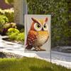 HJKJKKJ Bandiera 71x40 CM Decorazione Bandiere Esterne Heavy Duty Banner Cartoon Gufo Bandiere 200D Poliestere Yard Bandiera con 2 Occhielli Indoor Outdoor Garden Banner per Vacanze Tutte le stagioni