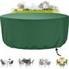 ZHZFSH Coperture per Mobili da Giardino Rotondo, Copertura Tavolo Esterno, Copritavolo da giardino, 420D Oxford Copertura Protettive per Tavoli, Sedie e Divani da Esterno, 220x100cm, Verde