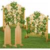 Gardebruk 2x Griglia Flessibile Estendibile in Legno da Giardino 200 cm Pieghevole Grigliato per Rampicanti Recinzione Balcone Separatore