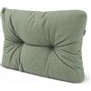 POKAR Cuscino-schienale Imbottito laterale 60x40cm per Divano da Giardino, fodere asportabile e lavabile, Spalliera per Bancali, Interno ed Esterno, DYI - fai da te, senza Pallet, verde