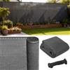 BB Sport Rete ombreggiante Protezione Privacy 150 g/m² incl. Corda in Nylon Schermo di Recinzione Resistente ai Raggi UV antistrappo Antivento, Dimensione:1.2m x 5m, Colore:Grigio