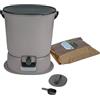 skaza Exceeding Expectations. Skaza Bokashi Essential - Pattumiera biologica da cucina (15,3 litri) + base - Secchio per compost cucina e giardino in plastica riciclata - Starter Set + incl. 1 kg di avviamento per fermentazione
