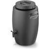 Spetebo Barilotto per la produzione di fertilizzante organico - 55 litri - Fertilizzante in plastica 60 x 38 cm antracite - Contenitore per compost Barile fertilizzante liquido Jauche produzione di piante da