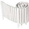 Garronda Rollborder Recinzione in legno flessibile 200 x 40 cm bordatura giardino bordura per aiuola staccionata in legno cordolo Decorazione da frutteti Palizzata GD-0149 Bianco