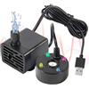 NIDONE Mini Fog Macchine USB Pompa per Acqua 5V Maker di Nebbia con 4 luci a LED e Tazza di aspirazione Fogger a Nebbia Nera Regolabile