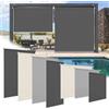 Ollewiellan Tenda da sole verticale 100 x 240 cm, tenda da sole per balcone, tenda a rullo protezione dal vento, tenda laterale,resistente alle intemperie, Antracite