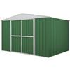 Notek Box acciaio casetta giardino in lamiera deposito attrezzi 3.60 x 1.75 m x h 2.12 m - 110 kg - 6,30 mq (Verde)