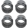 HAF® 4 manicotti filettati in PVC da 63 mm x filettatura interna da 2 | Manicotto di transizione in PVC grigio per raccordi tubi, tubi per piscine UVM. | Qualità: Made in Europe - Quantità: 4 pezzi
