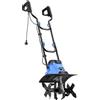 KANWOD RELY ON QUALITY KANWOD Motozappa Elettrica, 1500 W, Larghezza di lavoro 36 cm, Profondità di lavoro 22 cm, 4 Lame, Velocità 380 giri/min, Maniglia Pieghevole, Efficace Zappatrice per Orto e Giardino, Nero/blu