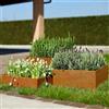 Generic Kit cornici in corten per aiuola tonde o quadre (Kit cornici quadre)