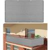 XUEDNGM Frangivisto per balcone 80 x 320 cm Traspirante Protezione solare, Anti-UV frangivisto balcone ringhiera Facile da installare con Occhielli Telo Balcone Ringhiera, per terrazza, Grigio Chiaro