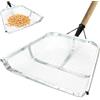 Generisch Colino per compost, grande pala da giardino in metallo, larghezza maglie 4/12 mm, setaccio per terra da giardino, pala per grani di mais, efficace setaccio ergonomico portatile in acciaio inox