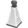 Tala Grattugia piramidale in acciaio inox, a 4 lati, portatile, per affettare e grattugiare, grattugiare e sminuzzare formaggio, verdure e altri alimenti, con impugnatura e base antiscivolo
