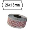 Printex PACK 10 ROTOLI 1000 ETICH. 26x16mm ONDA BIANCO PERM. Printex