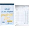 Prodotti Flex Flex 1641C0000 1Pz Blocco fatture generiche ad una aliquota, blocchetto fattura 2 copie autoricalcanti - Blocchetti duplice copia regime fiscali partita iva professionisti