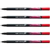 BIC - Set di 5 penne feltro finelier Intensity PTE baguée metallo sottile 0,4 mm Rosso