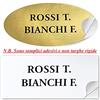 Circuito AUT AUT Targhette adesive per porta, etichette adesive personalizzate per Posta e Citofono in vinile adesivo in diversi colori resistenti all'esterno, misure personalizzabili