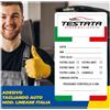 Social Crazy Adesivi etichette personalizzate - Tagliando auto cambio olio - Mod. Lineare Italia - Stampa Diretta U.V. su PVC non carta (GARANZIA 10 ANNI) (300)