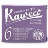 Kaweco - Cartucce d'inchiostro, confezione da 6, colore: Melanzana