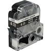 vhbw Cassetta nastro compatibile con KingJim SR3900C, SR150, SR3700P, SR330, SR300TF, SR180, SR230C etichettatrice 8m x 6 mm bianco su nero