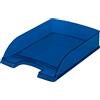 LEITZ 52260039 Plus Standard, Vaschetta Porta Corrispondenza, Formato A4, Colore Blu Trasparente, 1 Pezzo