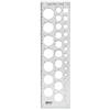 Architetto CERCHIOMETRO IN PLASTICA Ø 1/32 mm CON RIGHELLO ARCHITETTO