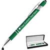 STREADVE Penna Personalizzata con Incisione Logo Nome Penne Personalizzate Penne Personalizzabili Regalo Penna Personalizzabile per Ufficio Laurea Compleanno Donna Uomo Universitari, Verde