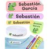 Haberdashery Online Pacchetto di 155 etichette personalizzate per contrassegnare abiti e oggetti. 100 Etichette di tessuto termoadesivo + 55 Etichette adesive in vinile. Mod: Forme