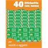 LabelTiger Set di Etichette Adesive Personalizzate per Bambini (40 pz, Verde) | Etichette Asilo Nido e Scuola, Etichette per Vestiti Bambini e Oggetti, Lavabili in Lavatrice e Lavastoviglie, Durevoli