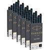 Parker - Cartucce di ricambio per penna stilografica Quink, cartucce lunghe, confezione da 30 pezzi, inchiostro nero