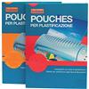 Aurora Store.it 100 POUCHES PER LA PLASTIFICAZIONE 80 MICRON A4 21.6x30.3 CM lucida per plastificatrice