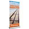 Promo-Station GmbH Roll Up Deluxe Plus | Rollup senza striscione, senza stampa, in alluminio anodizzato su un lato, con custodia per il trasporto | Rollup Banner espositore pubblicitario per pubblicità (85 cm di