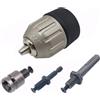ERNZI 0.8-10mm 3/8 -24UNF autobloccante mandrino autoserrante autoserrante 3/8 adattatore mandrino adatto for conversione chiave a percussione esagonale SDS (Color : Chuck and Shank Set)