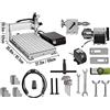 PAKJEL 3/4 Assi CNC Router Engraver 6040/3040/3020 USB Fresatrice 3D PVC Incisione Intaglio Macchina Lavorazione del Legno (Color : 4 Axis CNC 6040)