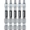 Makita E-00957 Impact XPS #3 Square 2 Power Bit, 5/pk