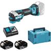 Makita Strumento multifunzione 18 V LXT (2 x 5,0 Ah) in MAKPAC - MAKITA DTM52RTJX1